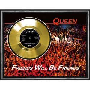   Friends Will Be Friends Framed Gold Record A3 Musical Instruments