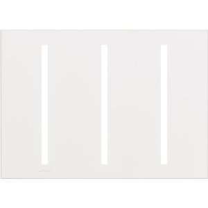  Lutron VTW 3 WH, 3 Gang Wallplates, White