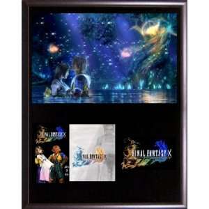 Final Fantasy X 10   Tidus&Yuna   Collectible Plaque Series w/ Card 