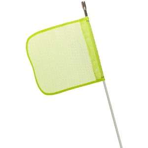 Flagstaff FS6 Safety Flag with Light, Threaded Hex Base, 12 Overall 