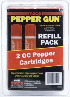 Mace Gun Catridge Refills: OC Pepper Spray Refill  