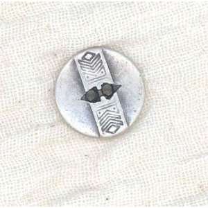  5/8 metal button silver By The Each Arts, Crafts 