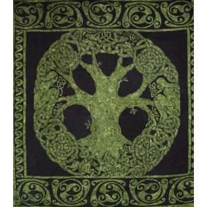  Celtic Tree of Life Tapestry Bedspread Coverlet Wall: Home 