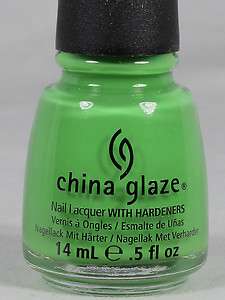 China Glaze Nail Polish GAGA FOR GREEN 1033 ElectroPop  