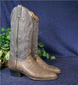 Soft J. CHISHOLM 912 2 Tone Gray Bullhide BOOTS 7D  