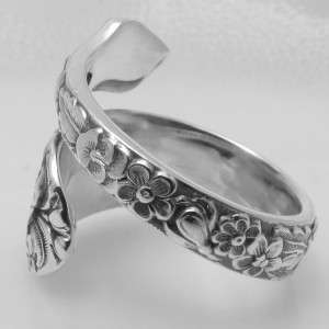 STERLING SILVER spoon ring BRIDAL BOUQUET by ALVIN  