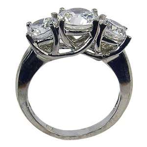  Three Stone Diamond Ring With 2.50ct Total Weight   6: Da 
