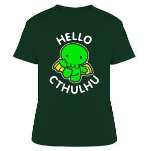 Hello Cthulhu Kitty Parody T Shirt  