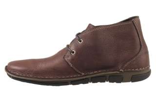 Hush Puppies Mens Chukka Boots Hangout Dark Brown Lace Up Leather 