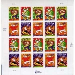  holiday music makers # 3887 90 37 c Booklet Stamps 