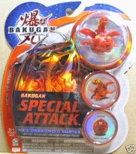 Bakugan Red Pyrus Neo Dragonoid Vortex Sealed Drago  