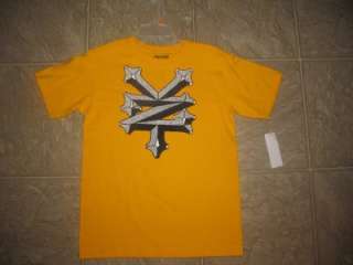 NWT Boys Zoo York T shirt Size Large L 16 18 16 18 Yellow Gold  