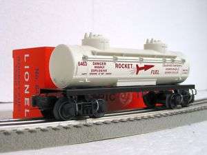 LIONEL MERCURY ROCKET FUEL TANK 6 38334 tanker car o gauge train 6463 