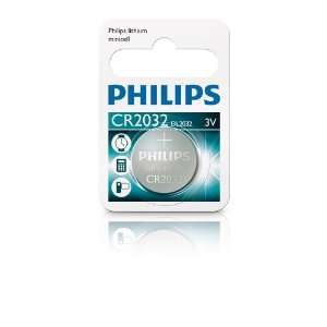 Philips Lithium Button Cell Battery 3V, CR2032, DL2032, 10 Batteries 