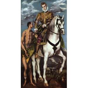  6 x 4 Greeting Card El Greco St. Martin and the Beggar 