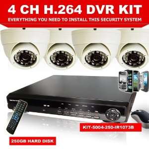  CCTV SECURITY H.264 4ch DVR 4 Camera DIY CCTV PROFESSIONAL 