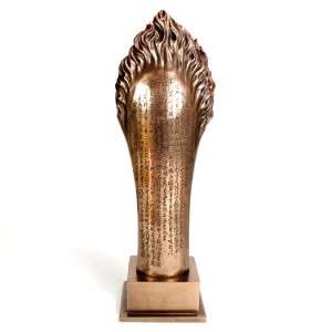 BUDDHA HEART SUTRA STATUE Bronze Resin HIGH QUALITY Holy Flame NEW 
