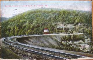 1909 Postcard Big Fill   Tyrone/Clearfield RR, PA Penn  