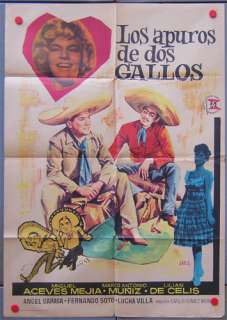 antonio muniz lilian de celis rare original spanish one sheet poster