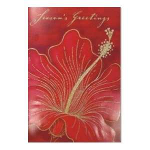 Hawaiian Supreme Christmas Boxed Cards Hibiscus Gold 
