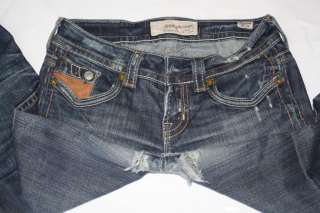 MEK Boulder Destroyed Used Jeans 26x34 Hemmed 30 Inseam  