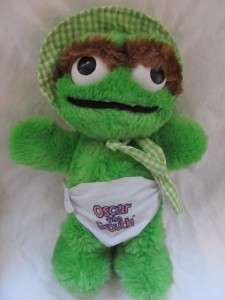   1983 Playskool Sesame Street baby Oscar the Grouch plush!  