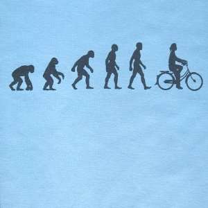  Ape Evolving to Cyclist Womens T shirt 2XL Bike Evolution 
