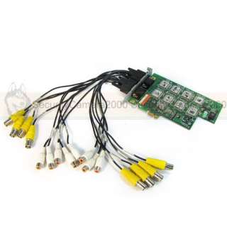 8CH CCTV Camera Video 8CH Audio Linux OS PCI E DVR Card  