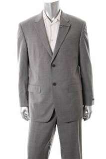 Alfani NEW Mens 2 Button Suit Gray Wool 44R  