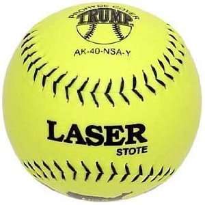   AK 40 NSA Y AK Series 12 inch NSA Yellow Synthetic Leather Softball