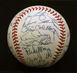 1972 California Angels team signed baseball (30 sigs)  