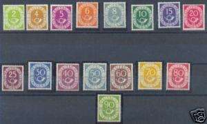 Germany West regular series POSTHORN 1951 MNH  