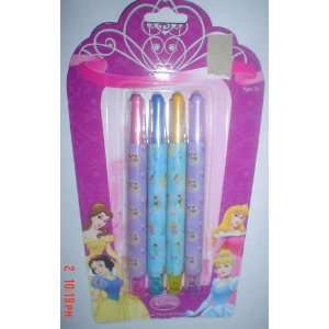  Disney Princess 4 Pack of Twist Up Crayons: Toys & Games
