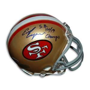  Earl Cooper Autographed San Francisco 49ers Mini Helmet 
