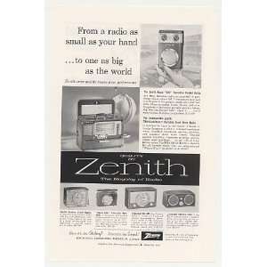    1957 Zenith Trans Oceanic Royal 500 Radio Print Ad
