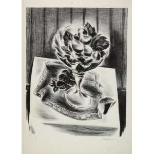  1939 Yasuo Kuniyoshi Grapes in a Bowl Still Life Print 