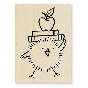  Student Chick Wood Mounted Rubber Stamp (H152) Arts 