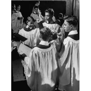 Members of the Boys Choir at St. John the Divine Preparing 