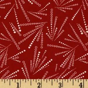   Pastimes Fly Ball Red/White Fabric By The Yard: Arts, Crafts & Sewing