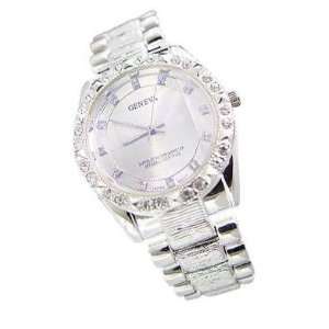  Iced Hip Hop Watch, Silver Tone: Everything Else