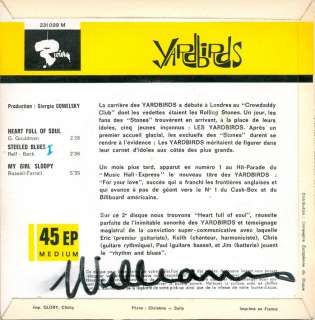 Single EP YARDBIRDS   Heart Full Of Soul (1965) FRANCE PS  