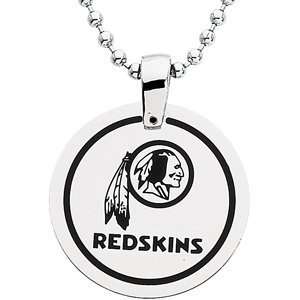   28.00MM Washington Redskins Team Name & Logo Disc W/chain Jewelry