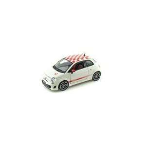  2008 Abarth 500 1/24 White/Red Toys & Games