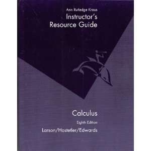  Calculus Irg 8ed (9780618527977) Ann Rutledge Kraus, Ron 