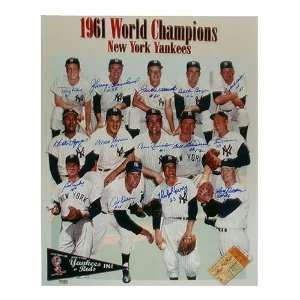  1961 Yankees 14 Signature Collage 