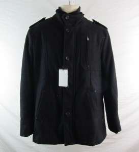 Zara Man Mens Wool Coat Jacket Size Large Retail $159  