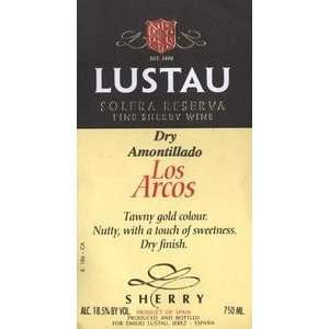   Lustau Sherry Amontillado Los Arcos 750ML Grocery & Gourmet Food