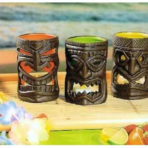 Funky Tribal TiKi Tealights Candle Holders Set of 3: Home 