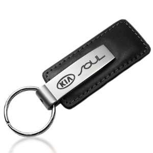 KIA Soul Black Leather Auto Key Chain