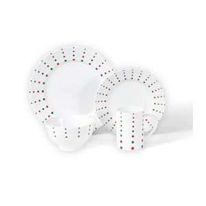   And Stripes Dots 4 Piece Place Setting:  Kitchen & Dining